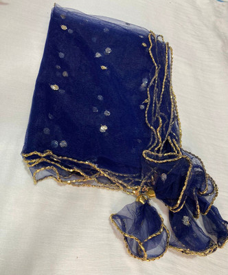 CLOTHVERSE Net Embroidered Women Dupatta
