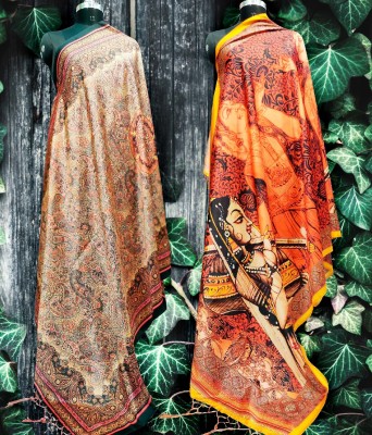 kaizen texo fab Art Silk Printed Women Dupatta