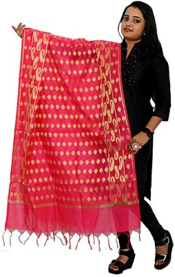 Pramila Fashion Cotton Silk Self Design Women Dupatta