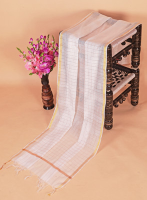 Cloric Fashion Poly Chanderi Checkered Women Dupatta