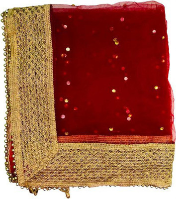 CLOTHVERSE Net Embroidered Women Dupatta
