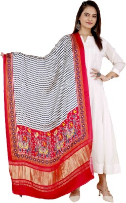 DESI Butik Silk Blend Printed Women Dupatta