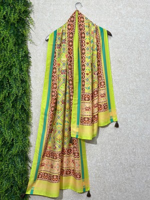 SEIKETSU Cotton Silk Printed Women Dupatta