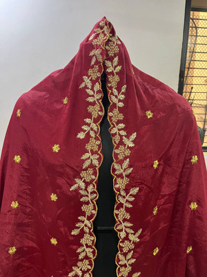 VLIPCARTZ Chiffon Embroidered Women Dupatta