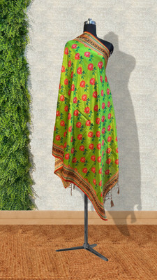 SEIKETSU Pure Silk Printed Women Dupatta