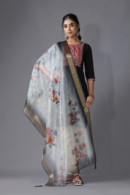 Sukalpa Silk Blend Printed Women Dupatta