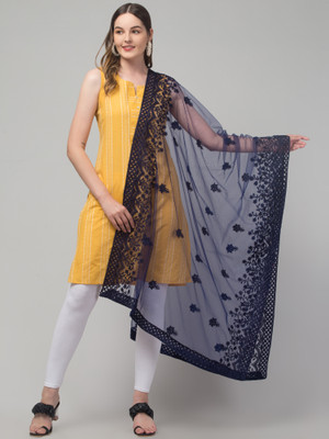 awkfull Net Embroidered Women Dupatta