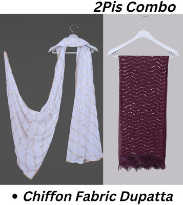 INVENT FASHION Chiffon Printed Women Dupatta