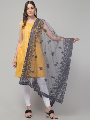 awkfull Net Embroidered Women Dupatta