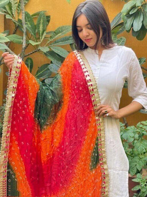 BHAVYANK Art Silk Printed Women Dupatta