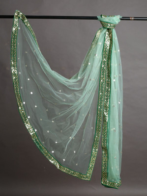 ShaktiRudra Goods Net Embroidered Women Dupatta