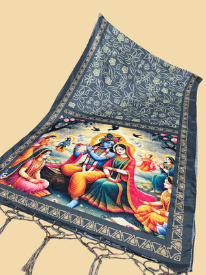 Bloviate Silk Blend Printed Women Dupatta