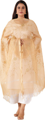 A R SILK DUPATTA HUB Art Silk Embroidered Women Dupatta