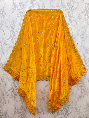 Samrthyafashion Velvet Embroidered Women Dupatta