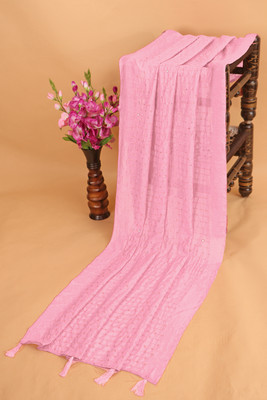 Cloric Fashion Cotton Blend Embroidered Women Dupatta