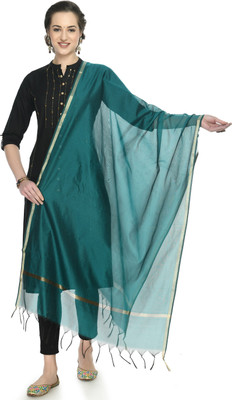 A R SILK HANDLOOM Poly Chanderi Self Design Women Dupatta