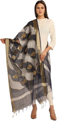 Morrio Art Silk Embroidered Women Dupatta