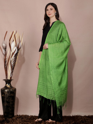 A R SILK DUPATTA HUB Cotton Blend Self Design Women Dupatta