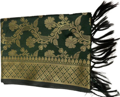 APNA KAPDA BAZAAR Silk Blend Woven Women Dupatta