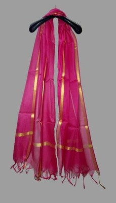 Khadija's Art Silk Solid Women Dupatta