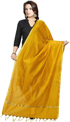 Shri Ram Creations Cotton Silk Solid Women Dupatta