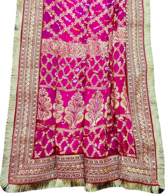 Navti Creations Jacquard Embroidered, Embellished Women Dupatta