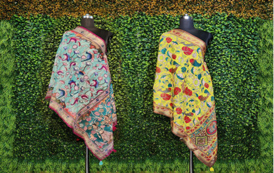 kaizen texo fab Cotton Blend Printed Women Dupatta