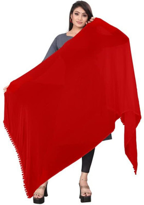 SAHINADUPATTA Chiffon Solid Women Dupatta