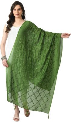 A R SILK DUPATTA HUB Poly Chanderi Self Design Women Dupatta