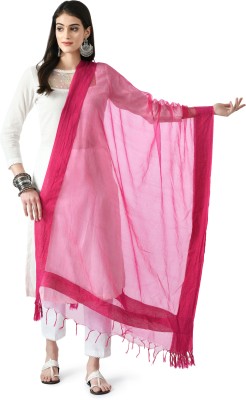 A R SILK DUPATTA HUB Organza Solid Women Dupatta