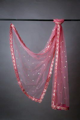 MARUTI KRUPA ENTERPRISE Net Embroidered Women Dupatta