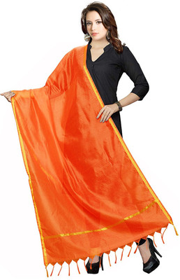 Shri Ram Creations Cotton Silk Solid Women Dupatta
