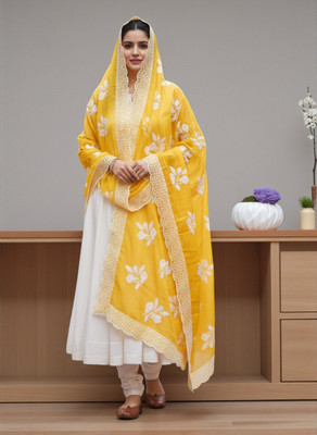 Shatrunjaya Art Silk Embroidered Women Dupatta