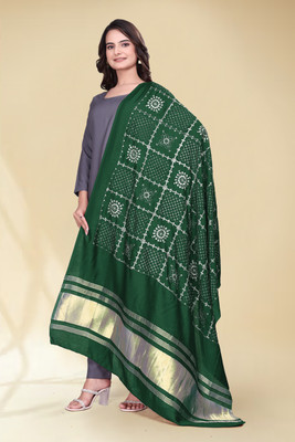 DHarmkul Sales Art Silk Embroidered Women Dupatta