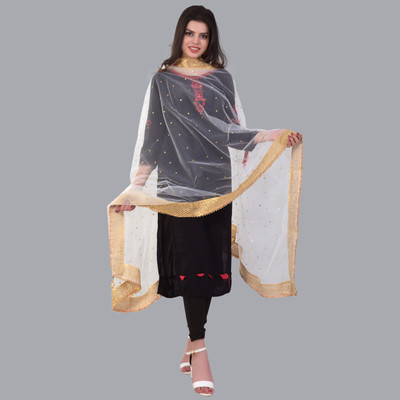 Trendz Hack Net Embellished Women Dupatta