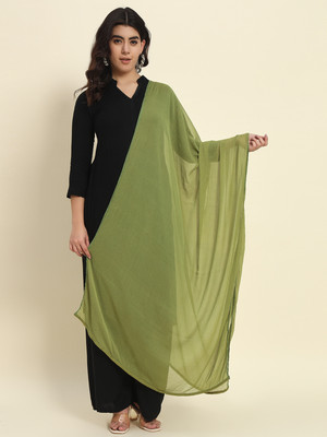 Soft Colors Chiffon Solid Women Dupatta