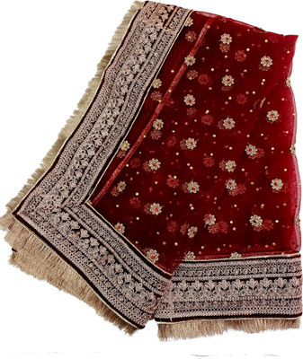 ASHA CHUNRI HOUSE Net Embroidered Women Dupatta