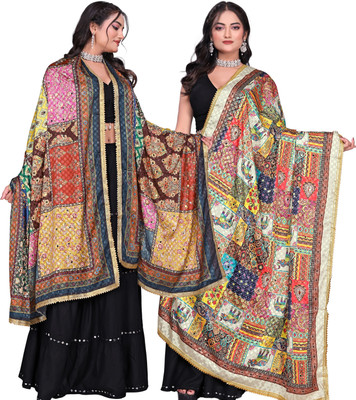 Kemza Art Silk Printed Women Dupatta