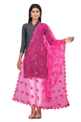 Adroit Management Net Embroidered Women Dupatta