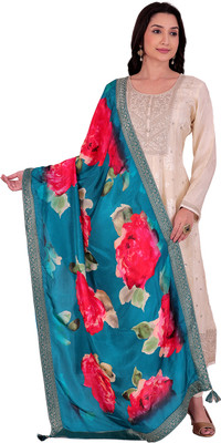 Saanchi Enterprise Viscose Blend Floral Print Women Dupatta