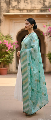 A-R-BOUTIQUE Pure Cotton Floral Print, Polka Print, Self Design Women Dupatta