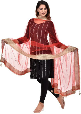 Trendz Hack Net Embellished Women Dupatta
