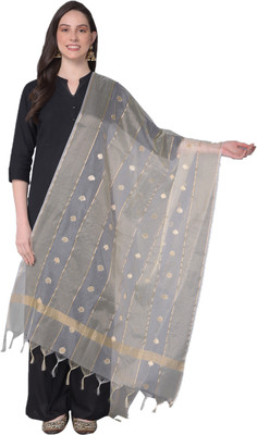 A R SILK DUPATTA HUB Organza Embroidered Women Dupatta