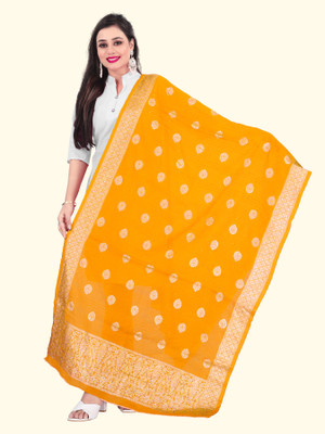 DESIGNERSPOT Art Silk Self Design Women Dupatta