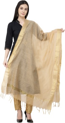 A R SILK Poly Chanderi Self Design Women Dupatta