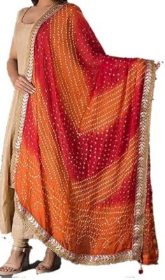 shre Cotton Blend Printed Women Dupatta