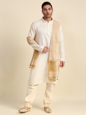 DUPATTA BAZAAR Cotton Blend Solid Men Dupatta