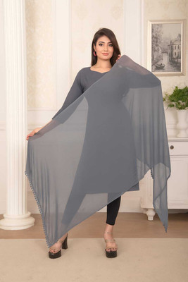 SAHINADUPATTA Chiffon Solid Women Dupatta