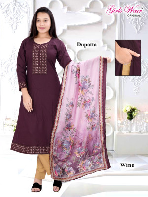 HIYAMI Cotton Silk, Cotton Blend Floral Print Women Dupatta