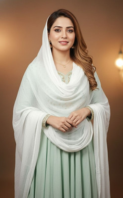 Naz Chiffon Solid Women Dupatta